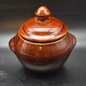 McCoy Pottery Heinz Ketchup Jar Promo Brown Vintage Ceramic